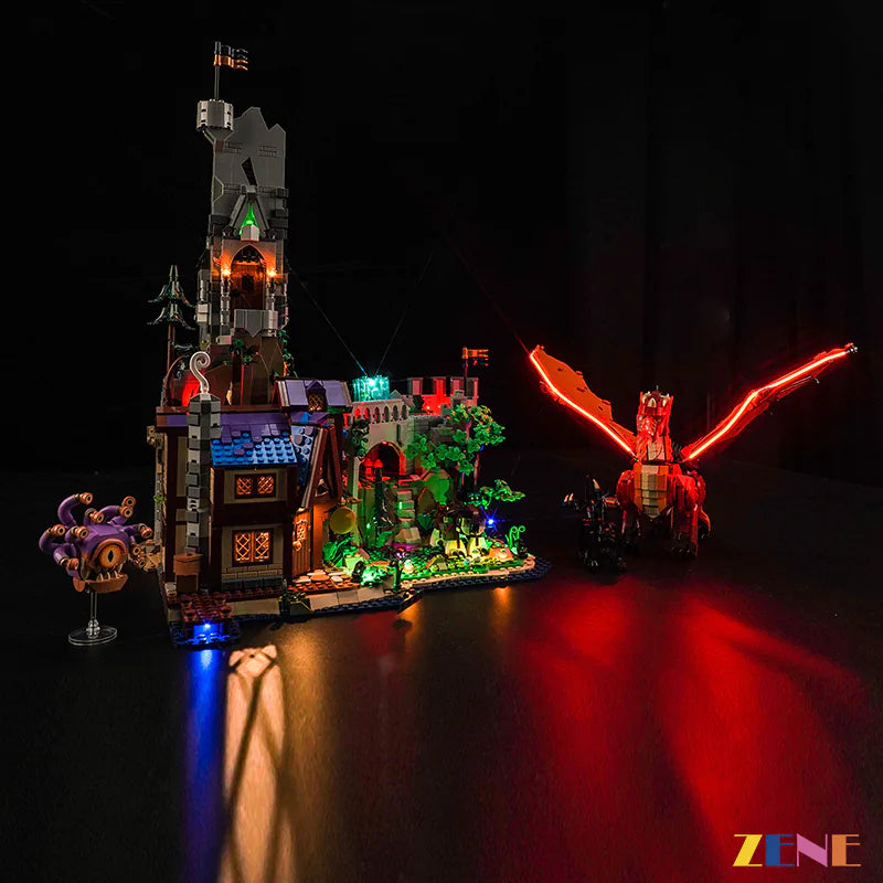 Light Kit for LEGO Dungeons Dragons Red Dragon's Tale DND #21348