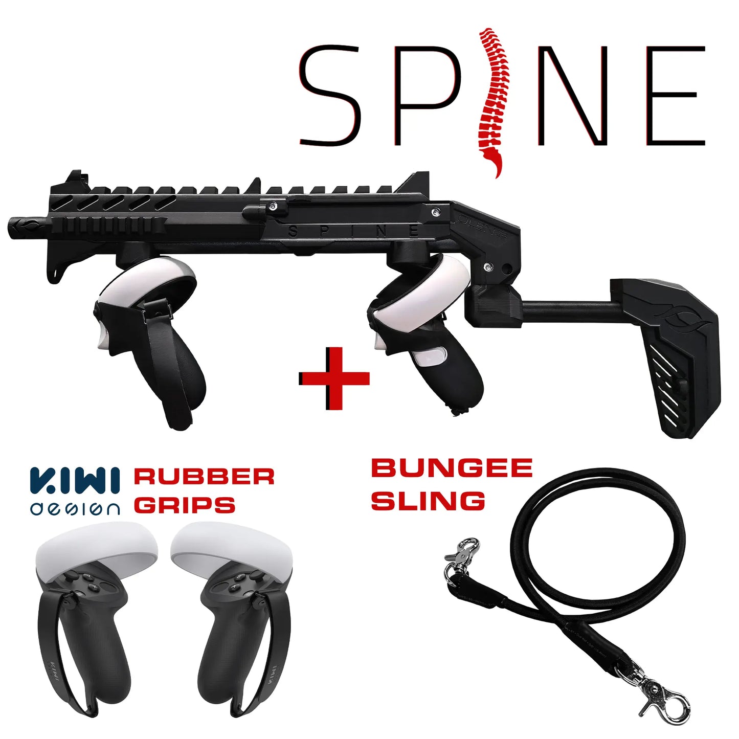 مجموعة SPINE VR Gun Stock Essentials لـ Meta Quest 2