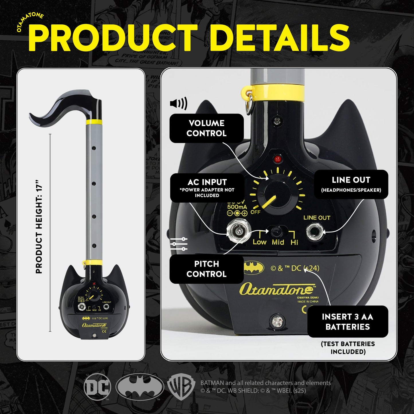 Otamatone Deluxe (Batman)