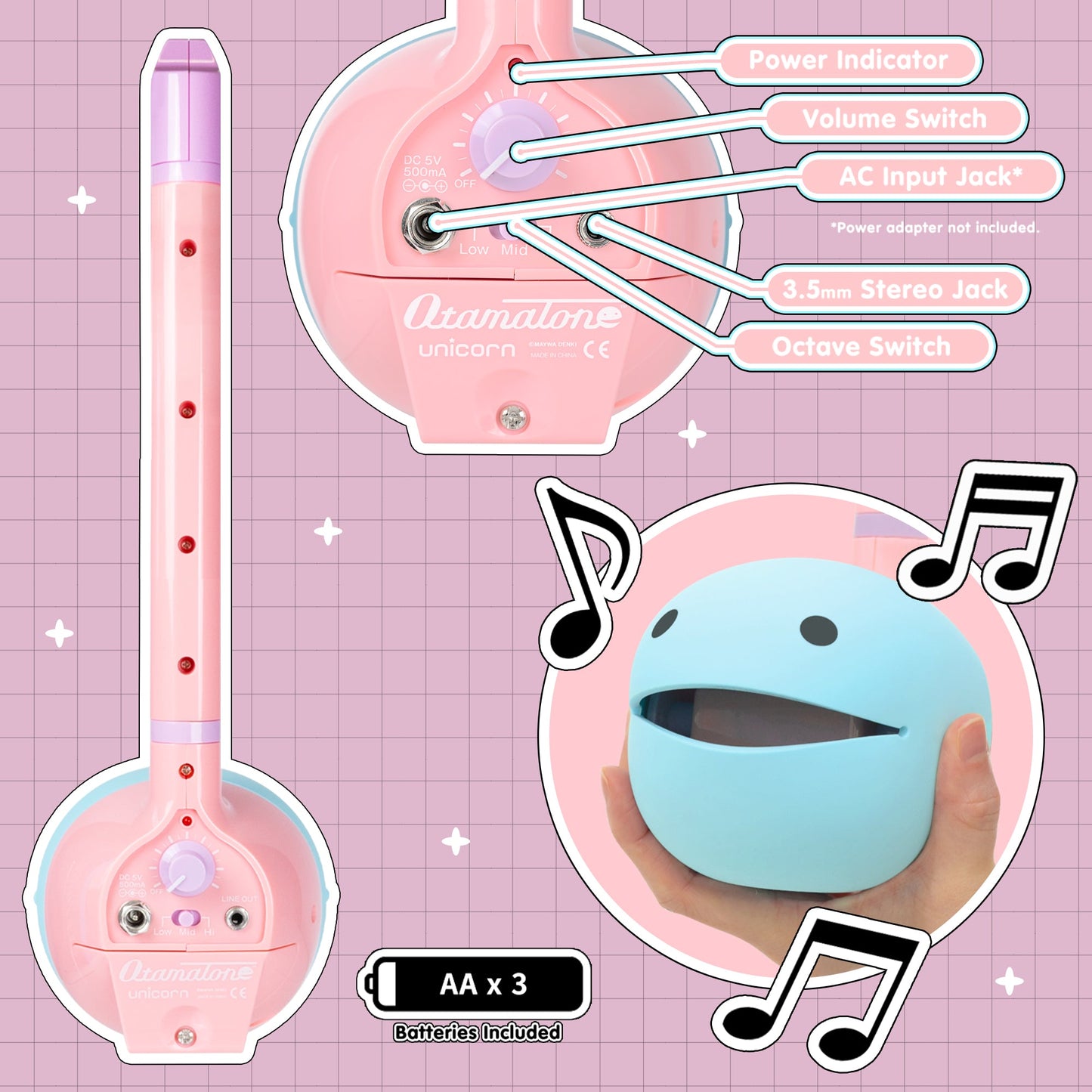 Otamatone Deluxe (Unicorn)