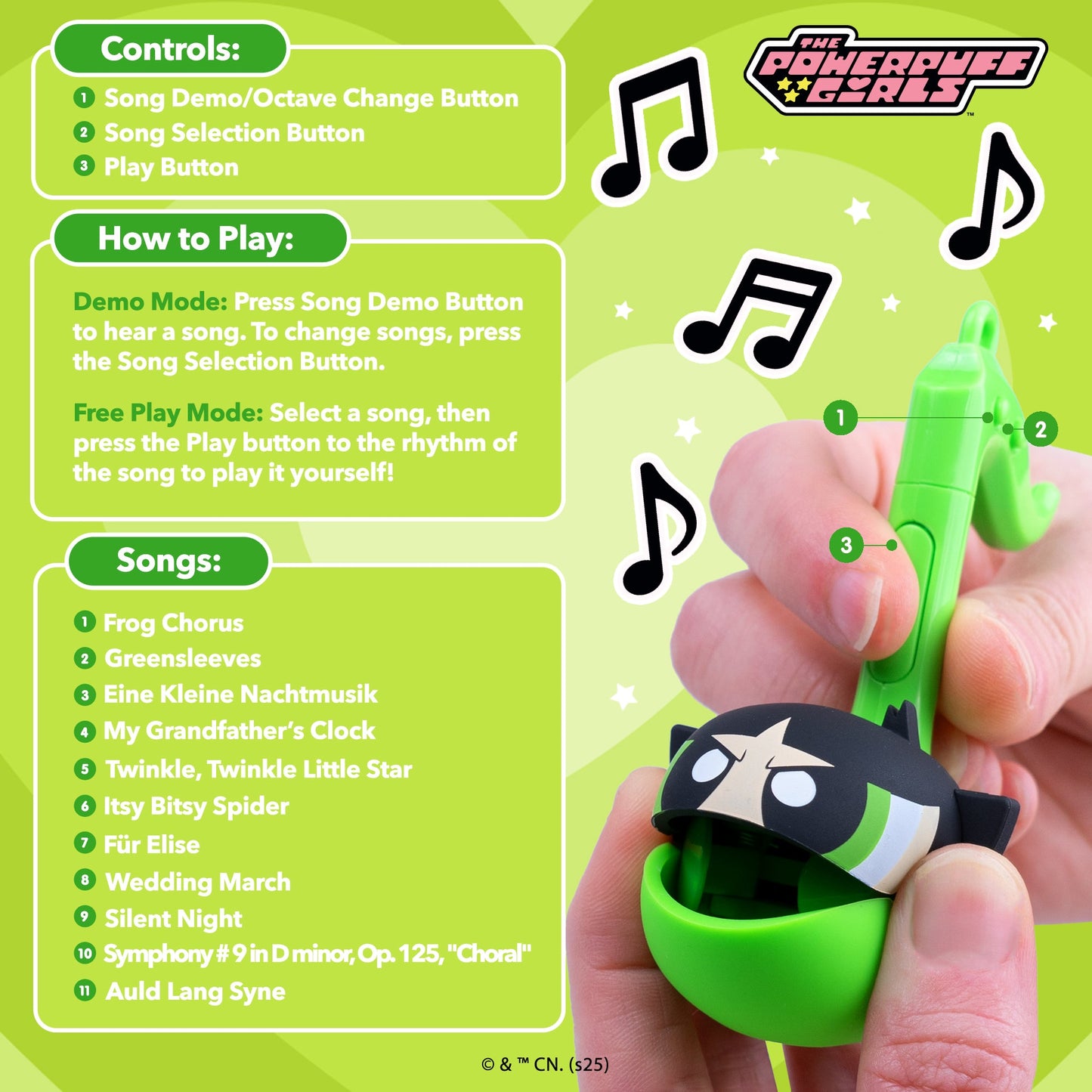 Otamatone Melody Powerpuff Girls (Buttercup)