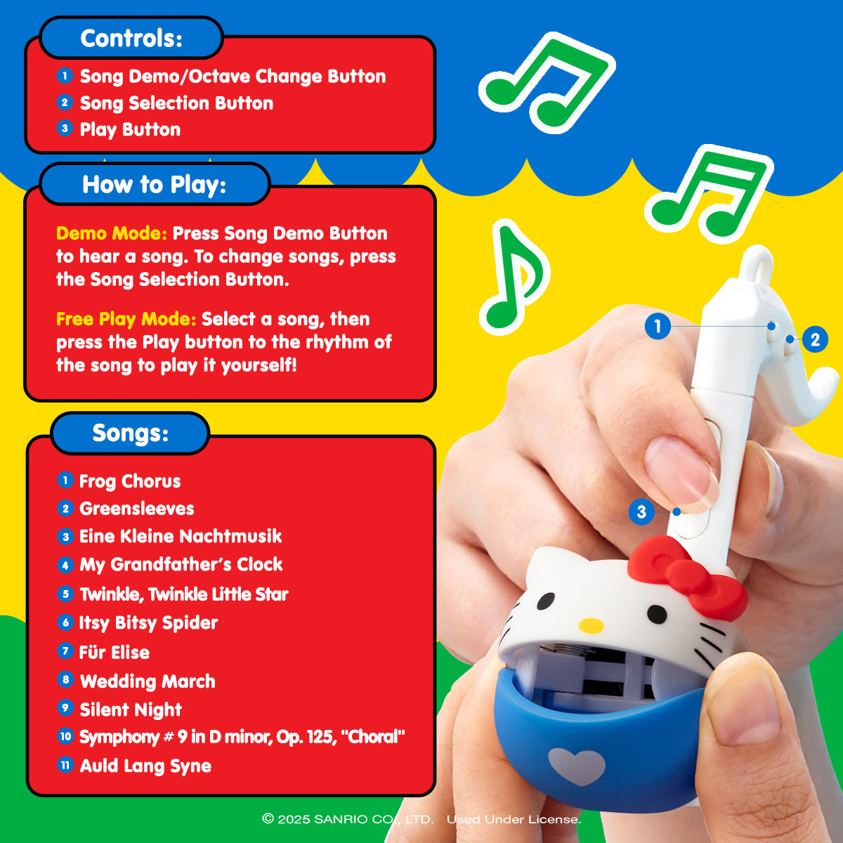 Otamatone Melody Sanrio (Hello Kitty)