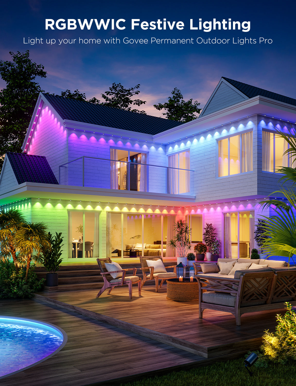 Refurbished Govee Permanent Outdoor Lights Pro