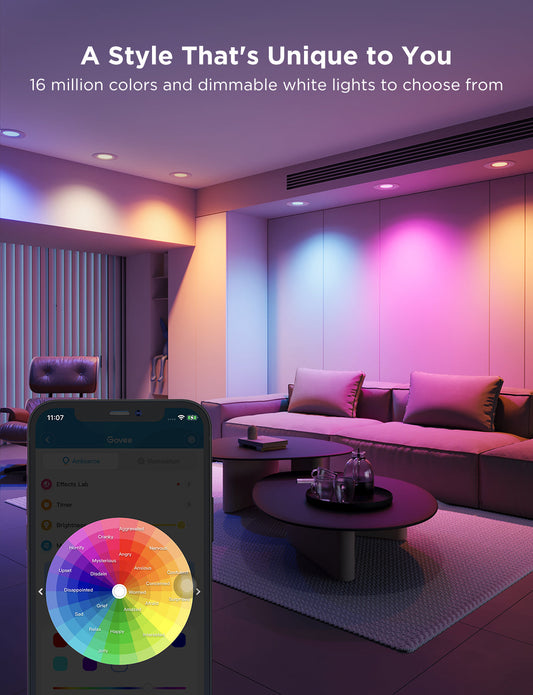 Refurbished Govee Smart Retrofit Recessed Lights