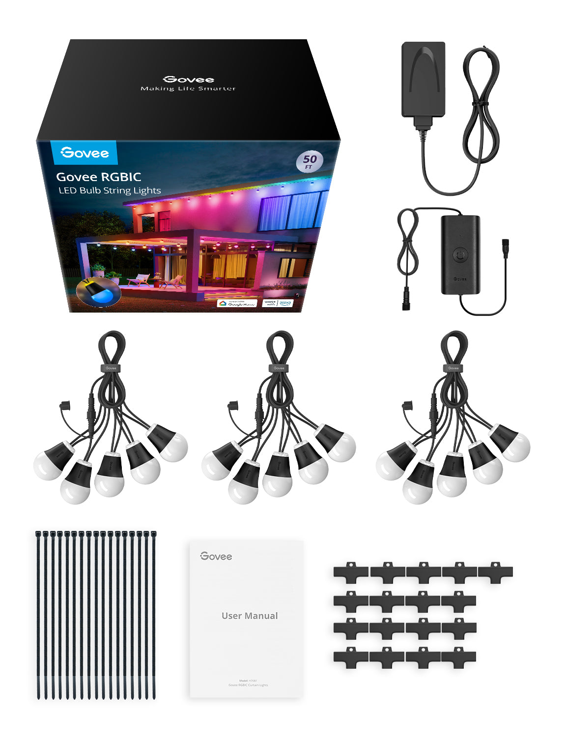 Refurbished Outdoor String Lights H1