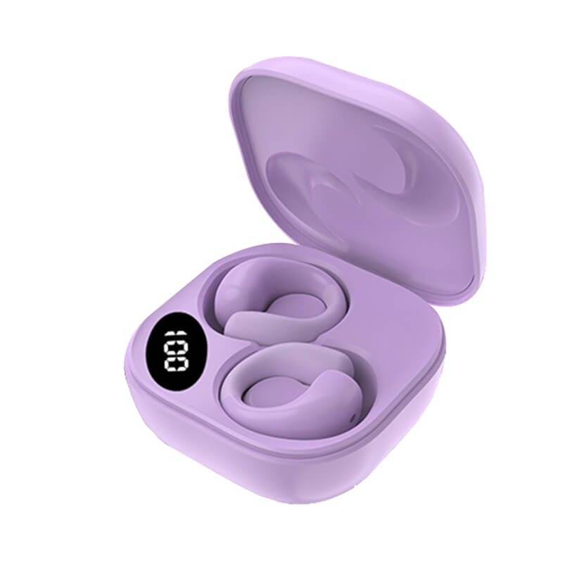 Small Clip On Open Ear Headphones Wireless Bluetooth Ear Clip Bone Conduction