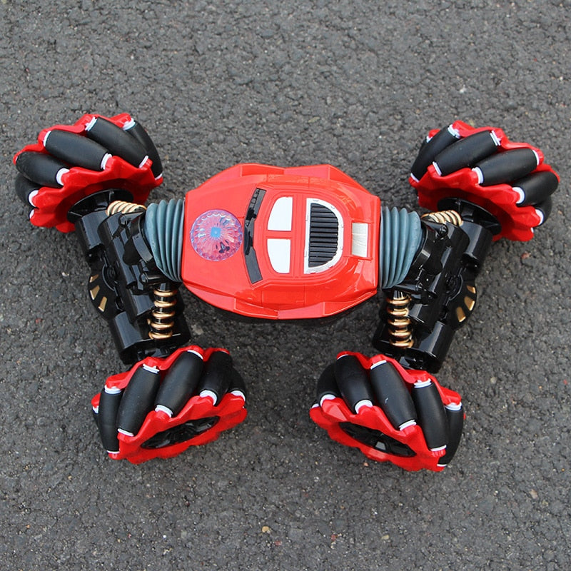 RC car 4WD RC stunt car gesture induction twisting off-road vehicle light music drift high-speed climbing toy