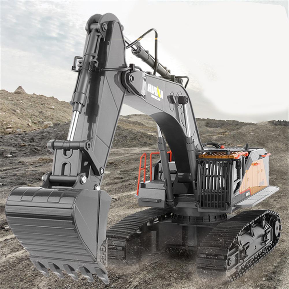 Huina 1592 Alloy RC Excavator 1:14 22CH RC Car Toys Gift
