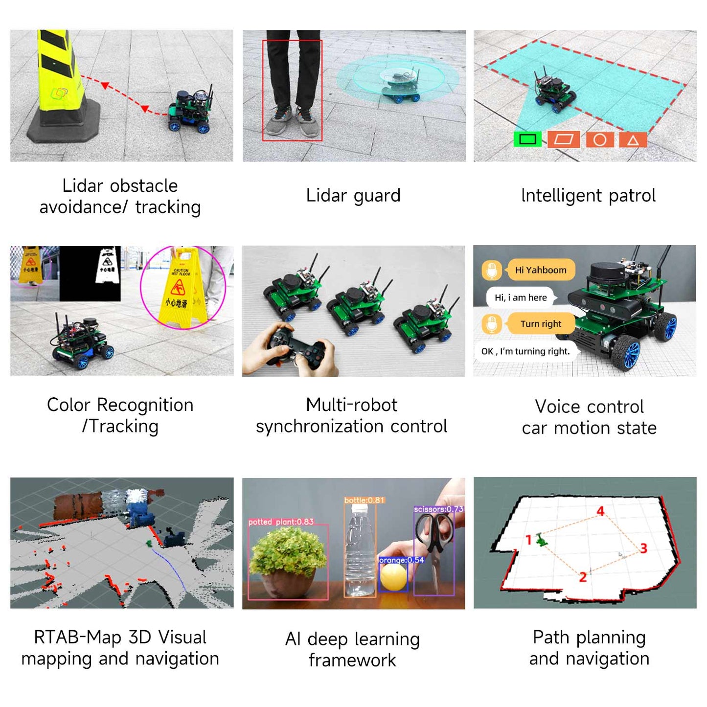 ROSMASTER X1 ROS STEM Education Python Programming Robot for Jetson NANO 4GB/TX2 NX/RaspberryPi 4B