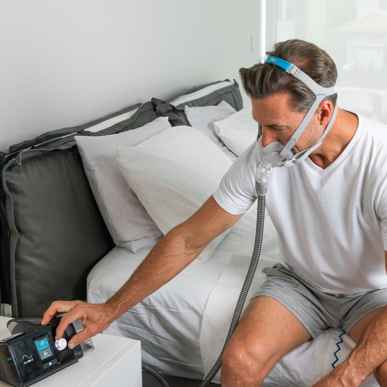AirFit F30 Full Face Mask with ClimateLineAir Tube & 2 Filters for AirSense 10