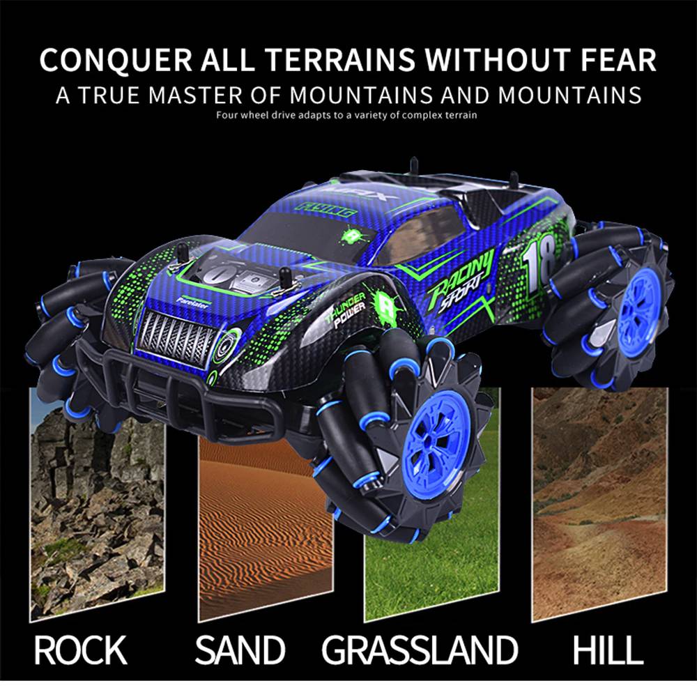 RC car 1:12 4WD Gesture sensing dual rc light music dancing rc car off-road climbing car
