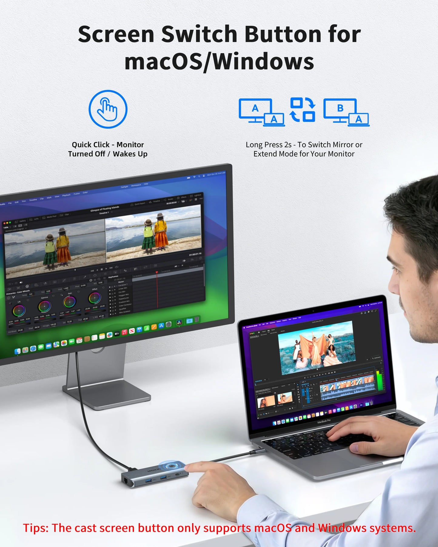 MOKiN 8-in-1 USB-C Hub for On-the-Go Laptop Expansion