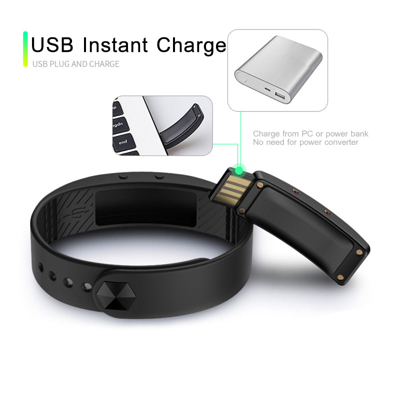 T5S Non-Bluetooth Fitness Tracker Watch Pedometer Digital Step Counter Calorie Counter Distance Activity Tracker Alarm LED Fitness Watch IP65 Water Resistance
