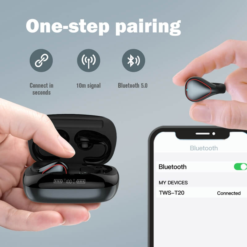Clip on Open Ear Headphones Wireless Bluetooth Ear Clip Bone Conduction Headphones