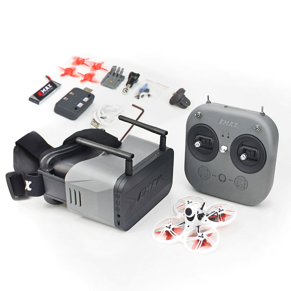 طائرة سباق بدون طيار Tinyhawk III FPV - جاهزة للطيران (RTF) مع وحدة تحكم ونظارات واقية