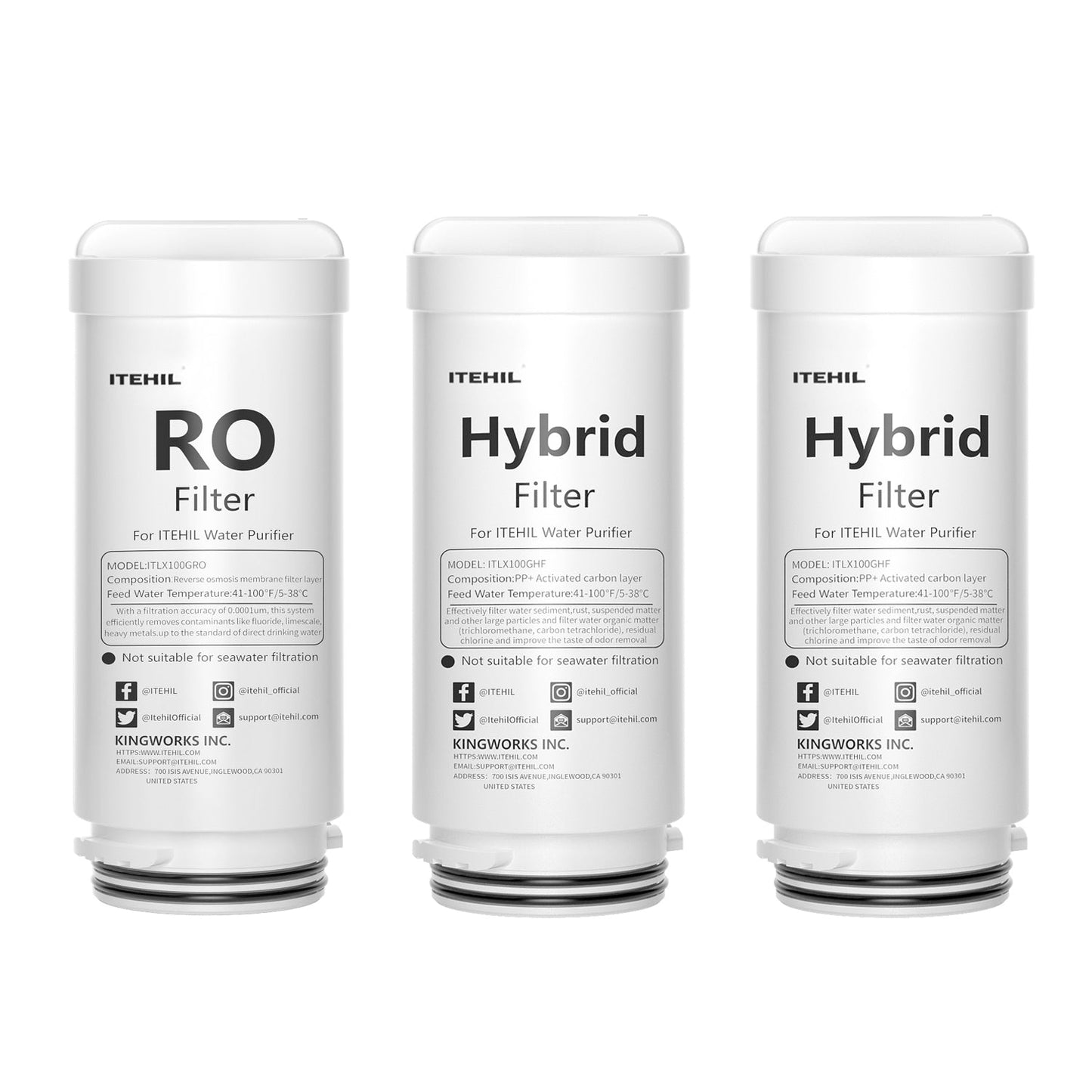 ITEHIL Portable RO Water Filtration System