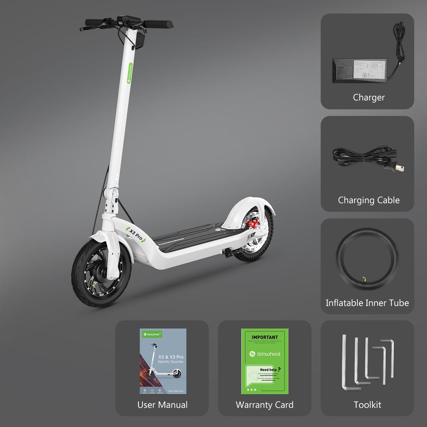 isinwheel X3 Pro 1200W Commuting Electric Scooter