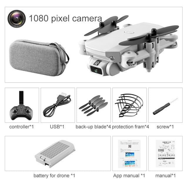 Mini Drone WiFi HD Camera Air Pressure Height Maintain Foldable Quadcopter