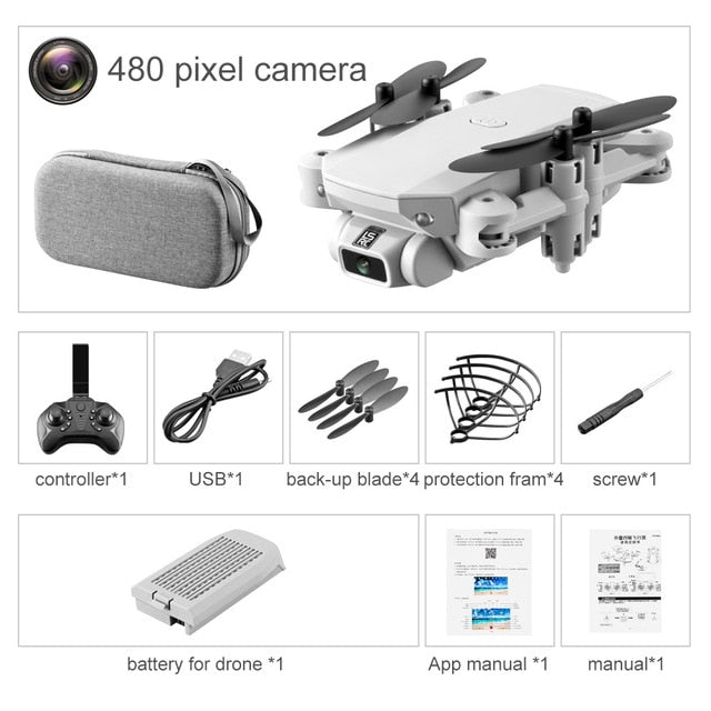 Mini Drone WiFi HD Camera Air Pressure Height Maintain Foldable Quadcopter