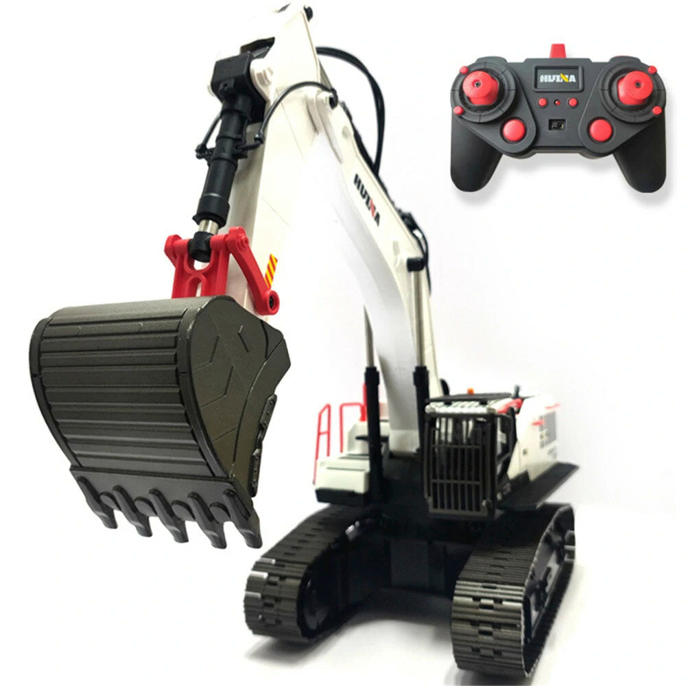 Huina 1594 Alloy Excavator 1:14 2.4G 22CH With LED Light/Sound Excavator Toys