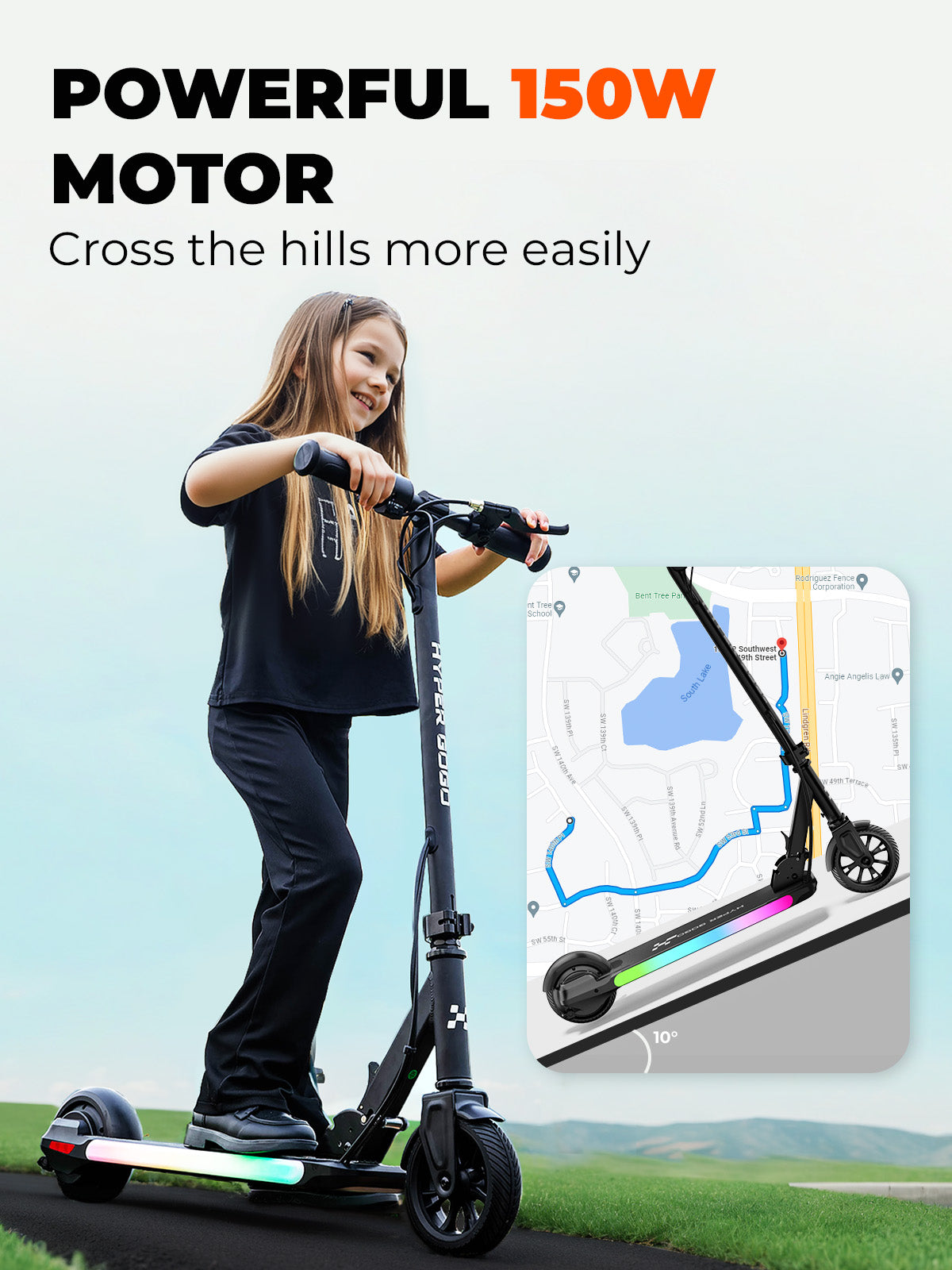 Children's Electric Scooter FS15 Folding Kick Scooter for Kids & Teens