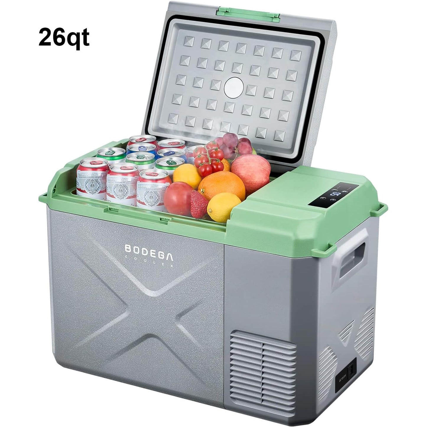 BODEGACOOLER 12 Volt Car Refrigerator 26qt Electric Cooler
