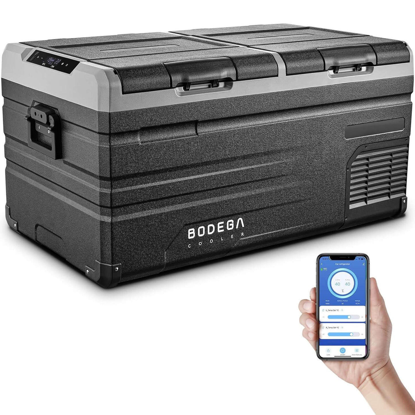 Bodegacooler Electric Cooler 38/47/53qt Dual Zone
