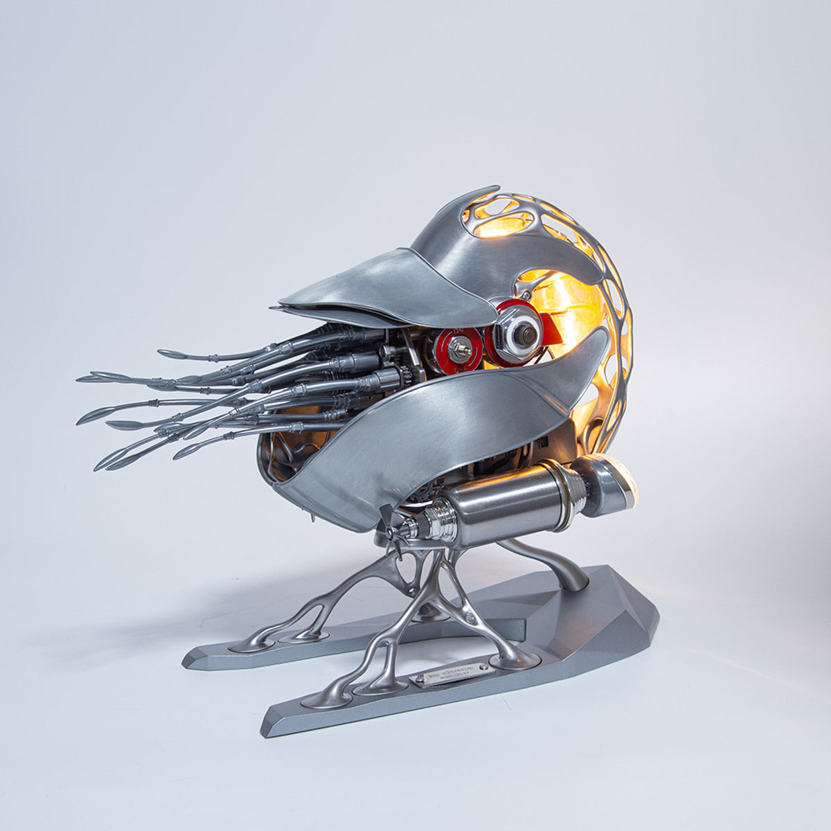 اصنع بنفسك طقم Nautilus ميكانيكي حركي ثلاثي الأبعاد معدني عالي الجودة مع إضاءة، اطلب مسبقًا
