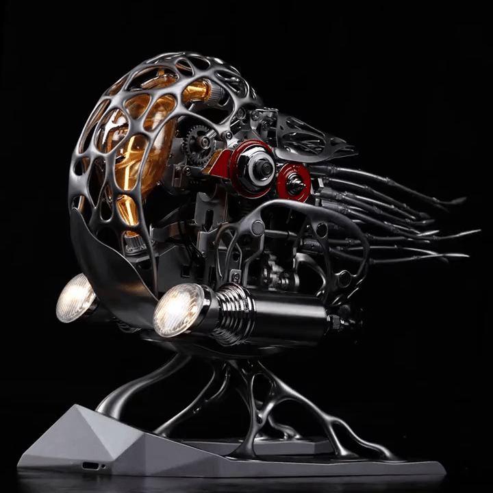 اصنع بنفسك طقم Nautilus ميكانيكي حركي ثلاثي الأبعاد معدني عالي الجودة مع إضاءة، اطلب مسبقًا