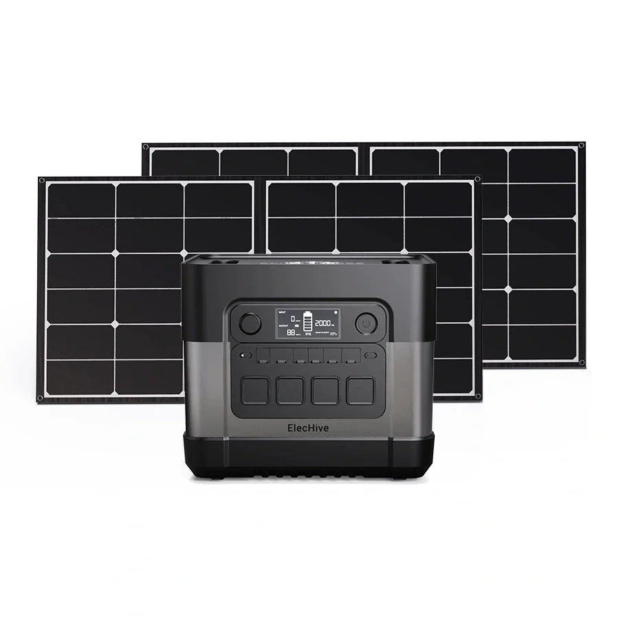 ElecHive 2500 Combo (100W Solar Panel*2)