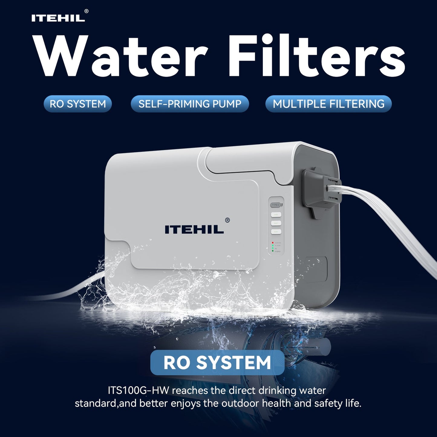 ITEHIL Portable RO Water Filtration System