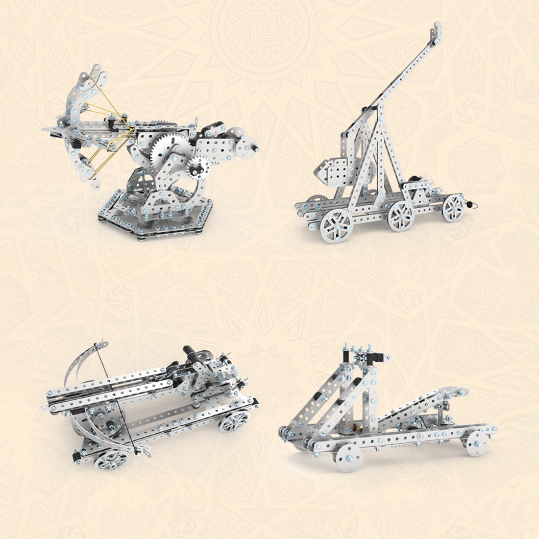 580PCS Gravity Drive Trebuchet