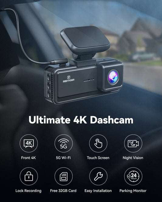 Choice: Redtiger 1-Channel F8 Touch Screen Dash Cam