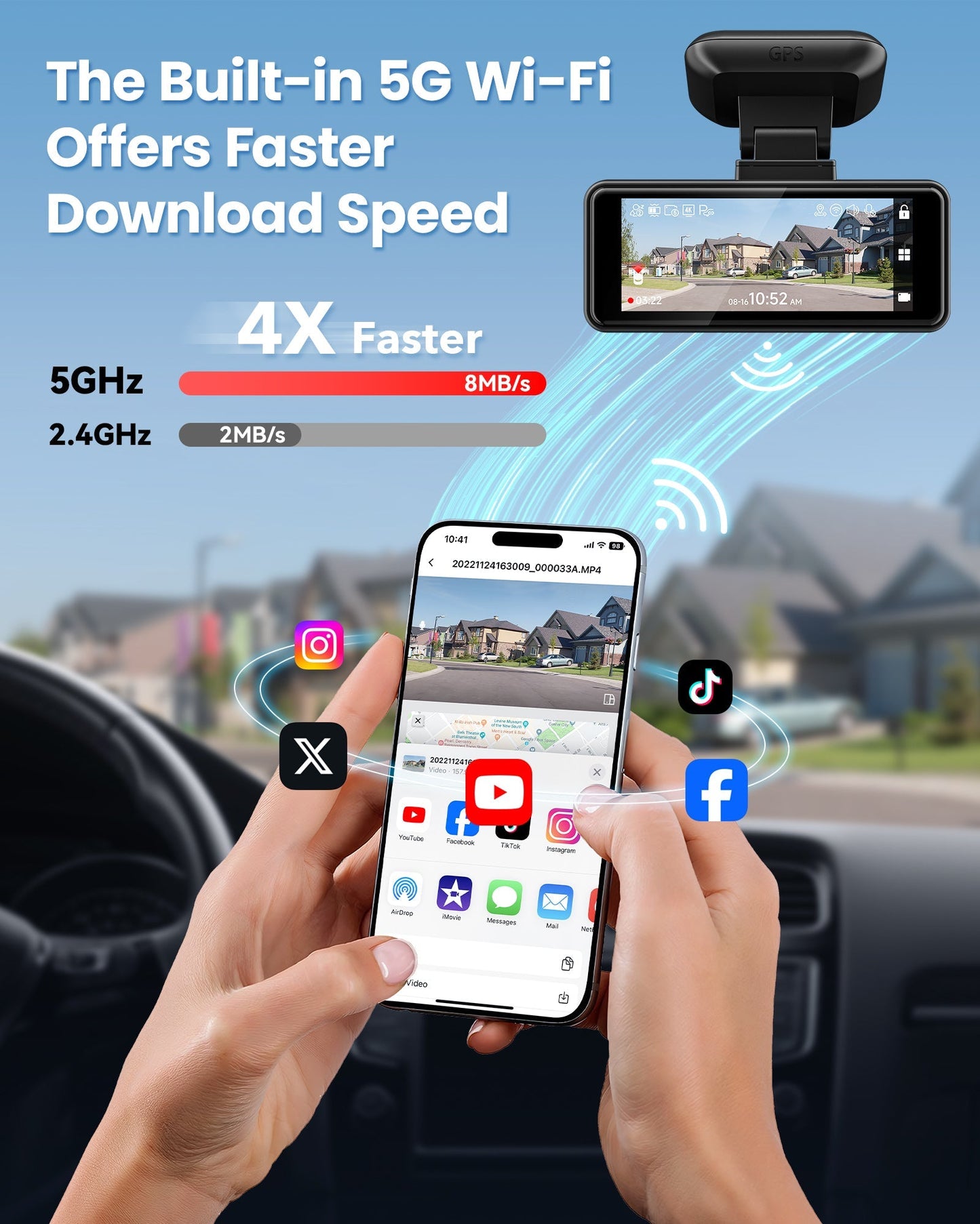 Choice: Redtiger 1-Channel F8 Touch Screen Dash Cam