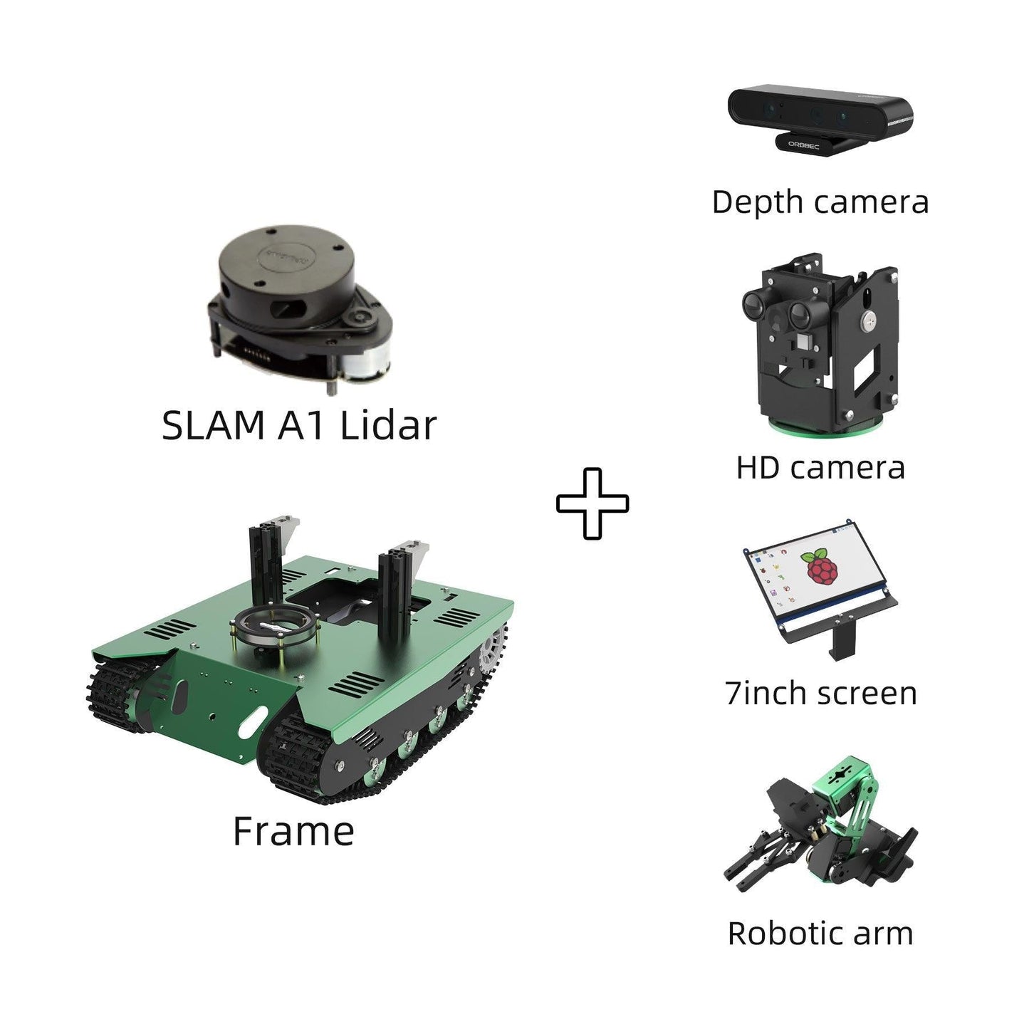 Yahboom ROS Transbot STEM Education Python Programming Robot with Lidar Depth camera MoveIt 3D mapping for Raspberry Pi