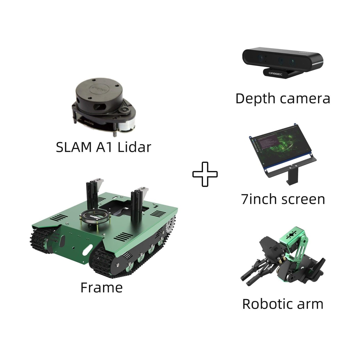 Yahboom ROS Transbot STEM Education Python Programming Robot with Lidar Depth camera for Jetson NANO 4GB(B01/SUB)