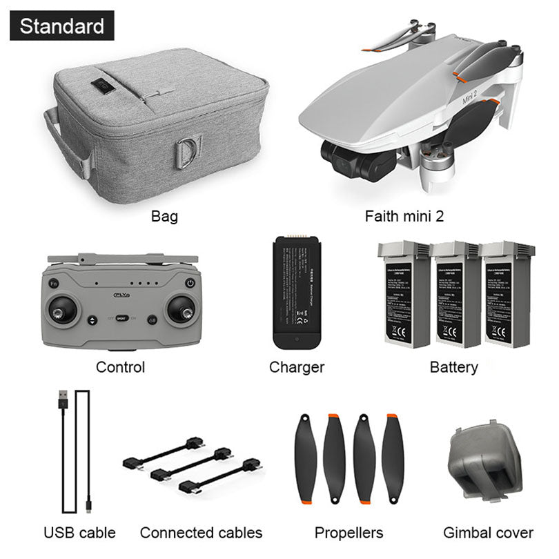 CFLY Faith Mini2 Upgraded version 4K Drone 5KM FPV Profesional 3-Axis Gimbal 240g Foldable Brushless Quadcopter