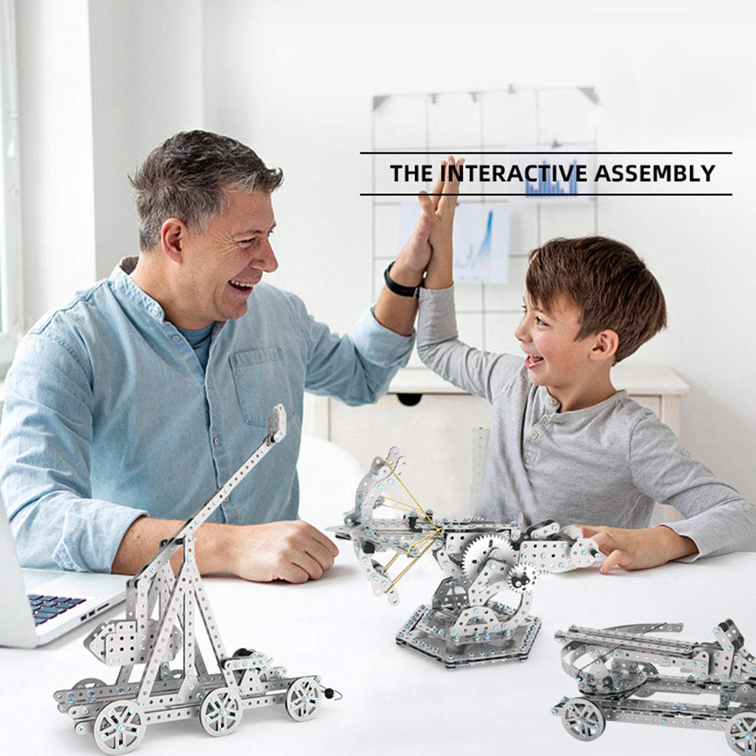 580PCS Gravity Drive Trebuchet