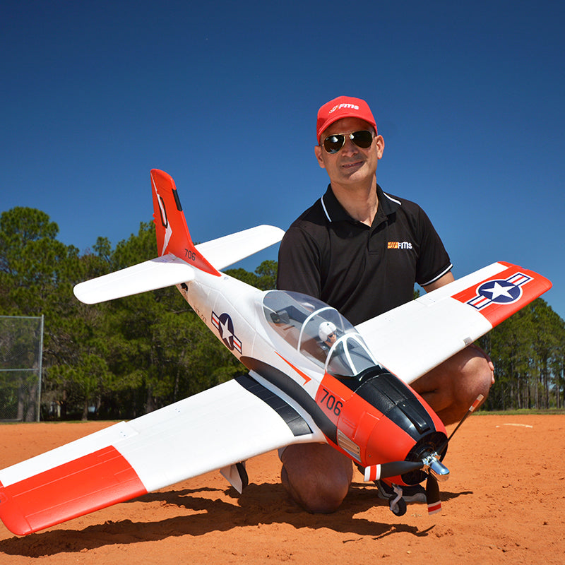 FMS 1400mm T-28D Trojan V4 Red PNP