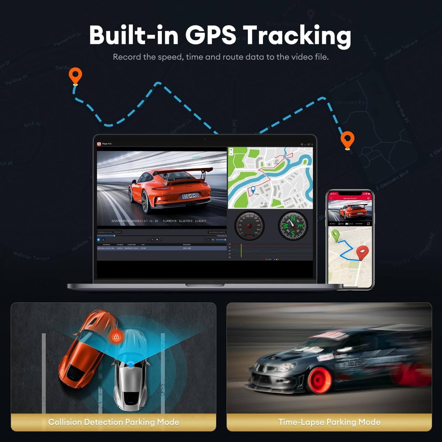 LINGDU LD06 1CH Dash Cam 5K Voice Control 24H Parking Mode No Battery