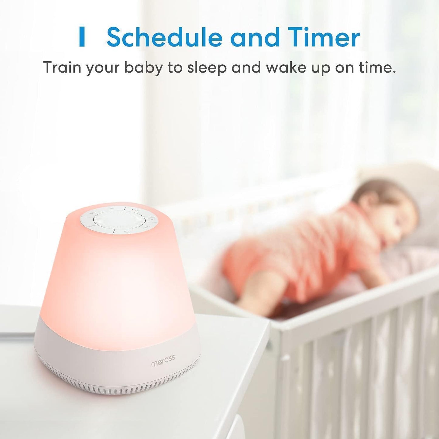 Meross Smart Baby Night Light with White Noise, HP110AHK (EU Version)