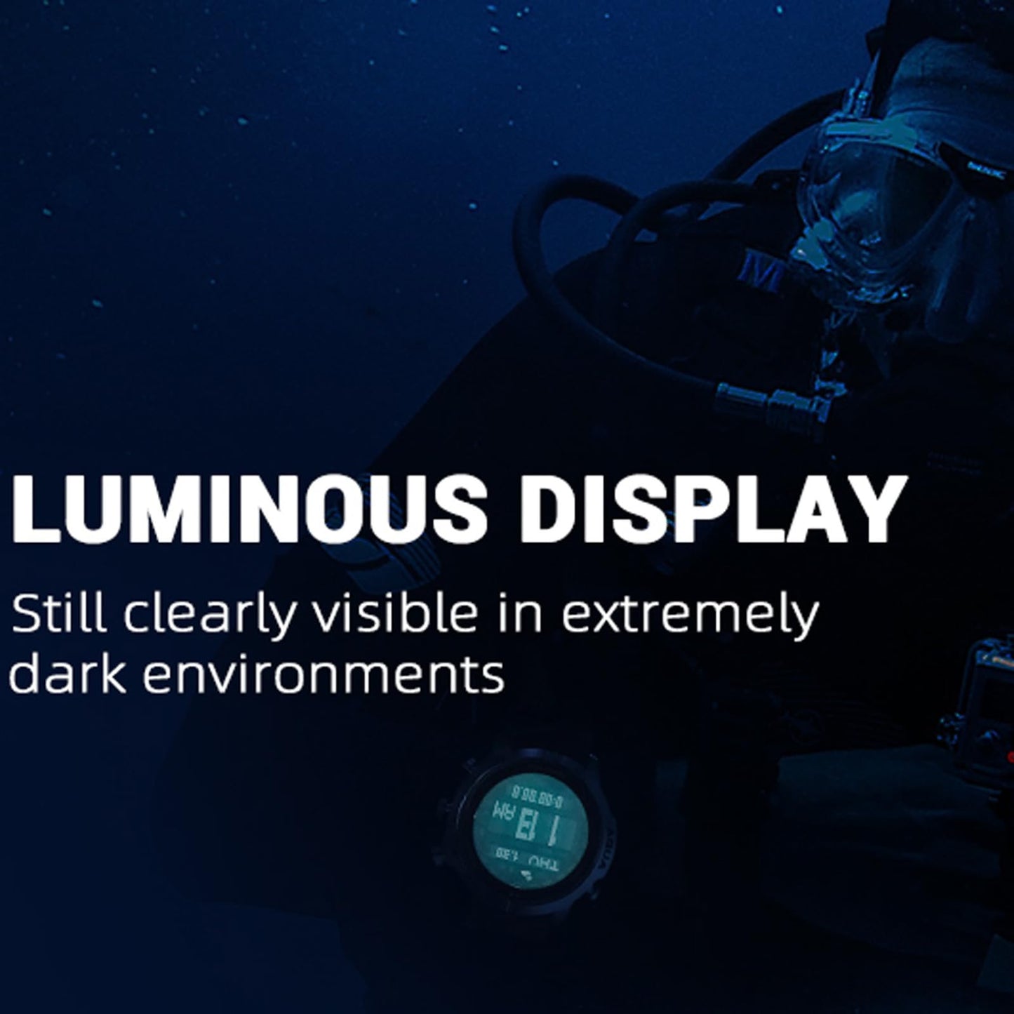 Findtime Scuba Diving Computer Watch 100M Waterproof with Compass Altimeter Barometer ABC NDL Time Professional Watches for Swimmers Divers Sailing Surf Hiking