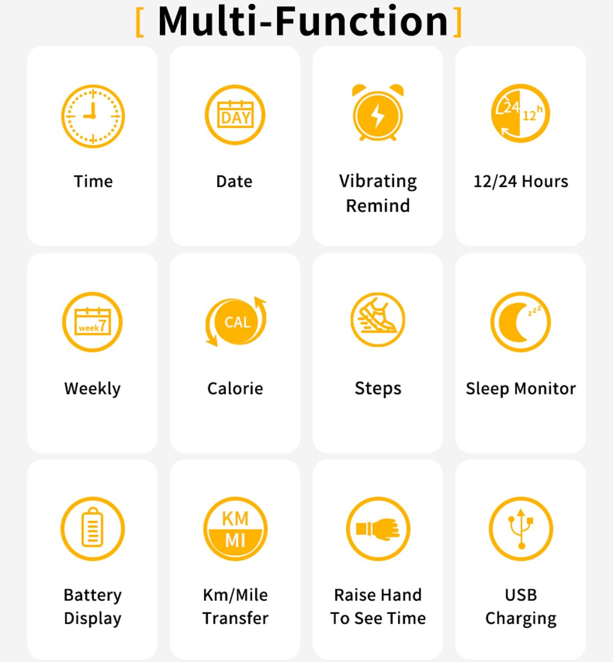 Findtime Non Bluetooth Fitness Tracker Pedometer Watch Step Counter Calories Activity Tracker Sleep Monitor Alarm Clock IP67 Waterproof Fitness Watch for Adult Kids Seniors