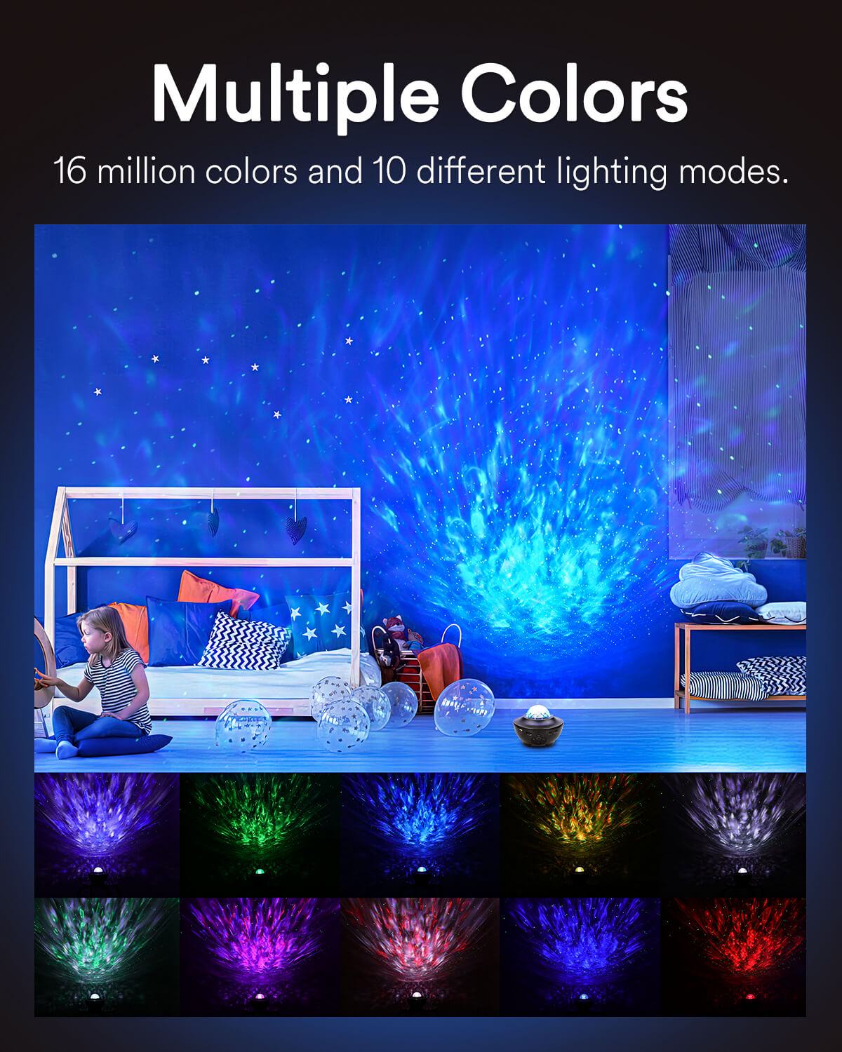Lumary Smart Star Projector Night Light with Bluetooth Speaker
