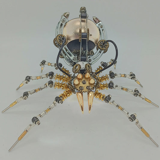 Kit de bricolaje de 512 piezas de araña de metal Steampunk con altavoz Bluetooth
