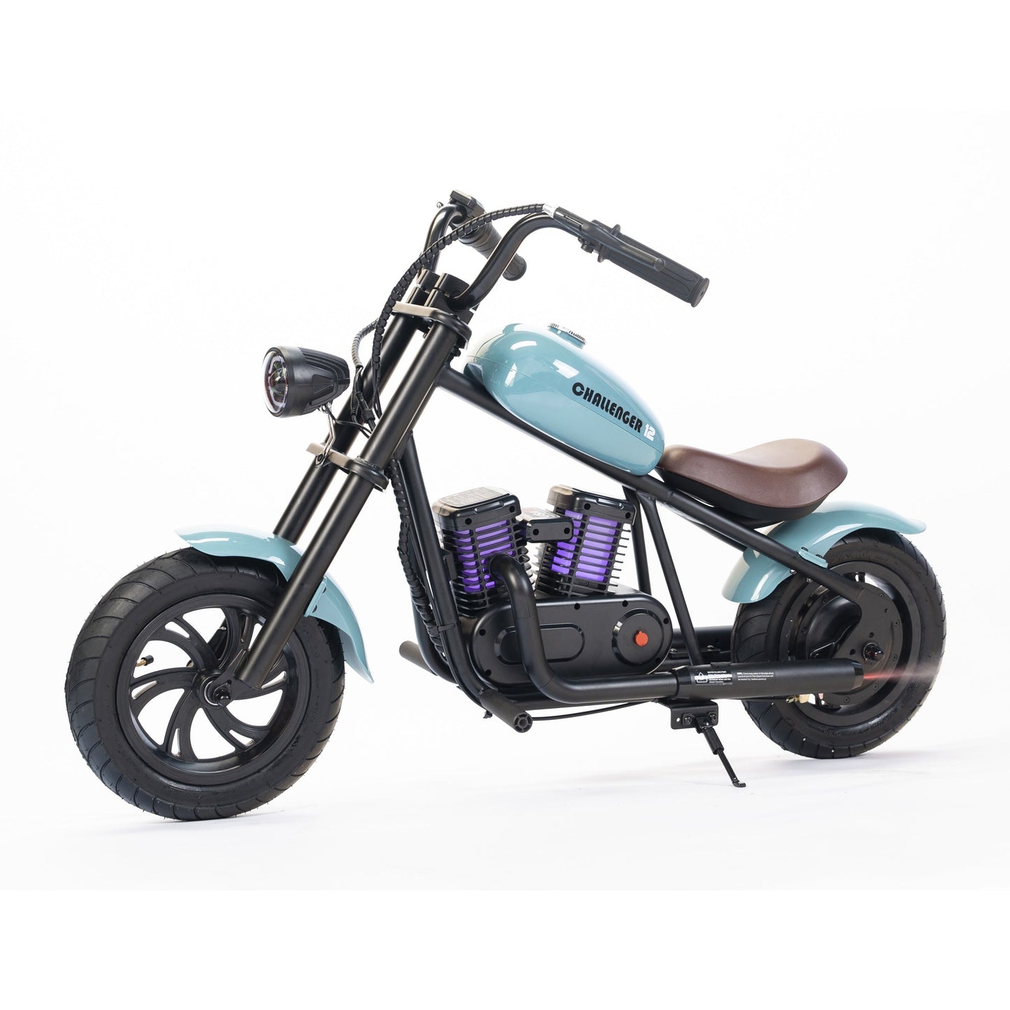 Mini Dirt Bike Electric Motorcycle for Kids (6+ Years) with Light, Speaker, Smoke Effect - Challenger 12 Plus
