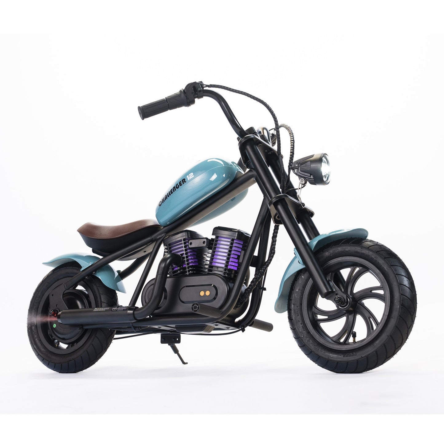Mini Dirt Bike Electric Motorcycle for Kids (6+ Years) with Light, Speaker, Smoke Effect - Challenger 12 Plus