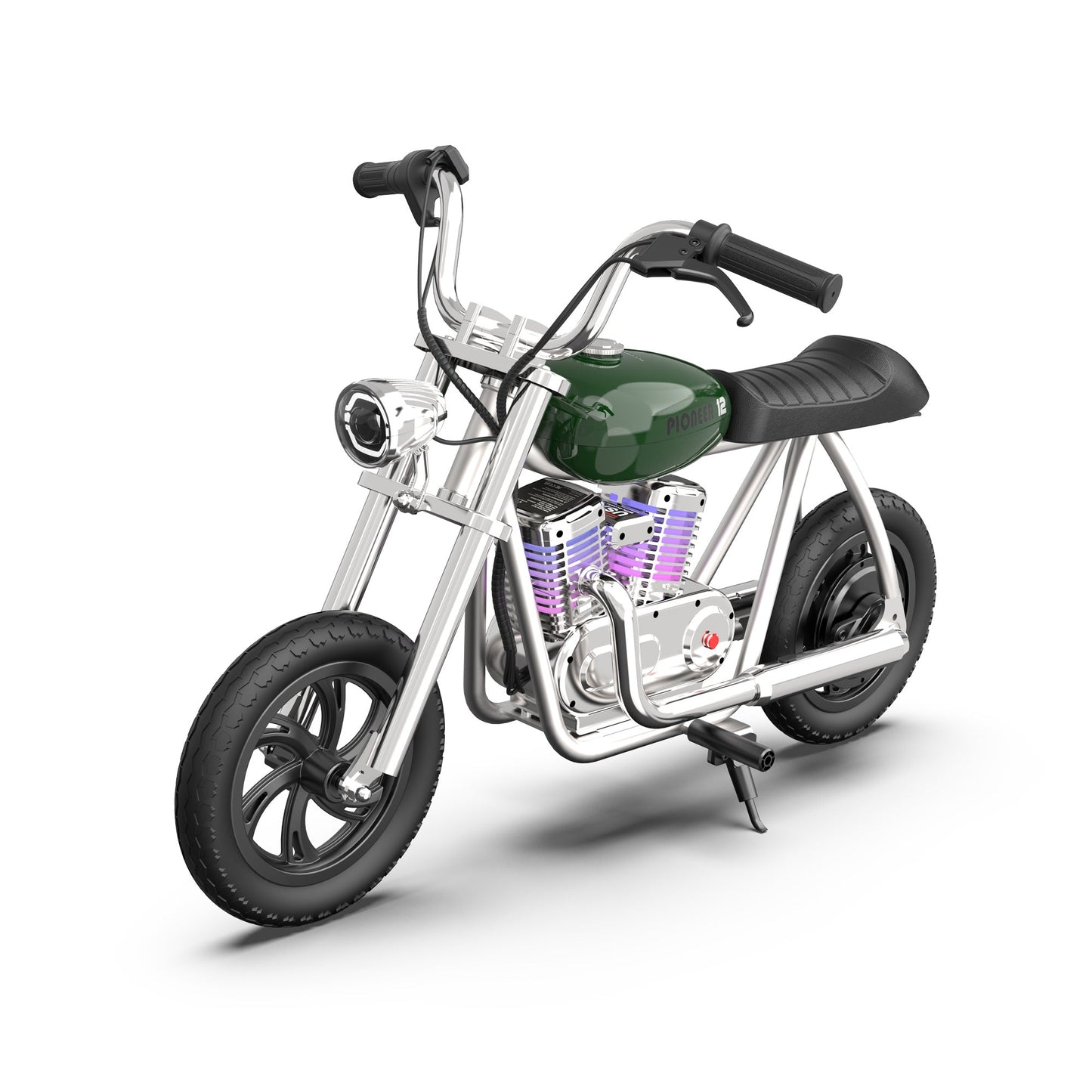 Mini Dirt Bike Electric Motorcycle for Kids with App, Lights, Smoke Effect, Speaker - Pioneer 12 Pro