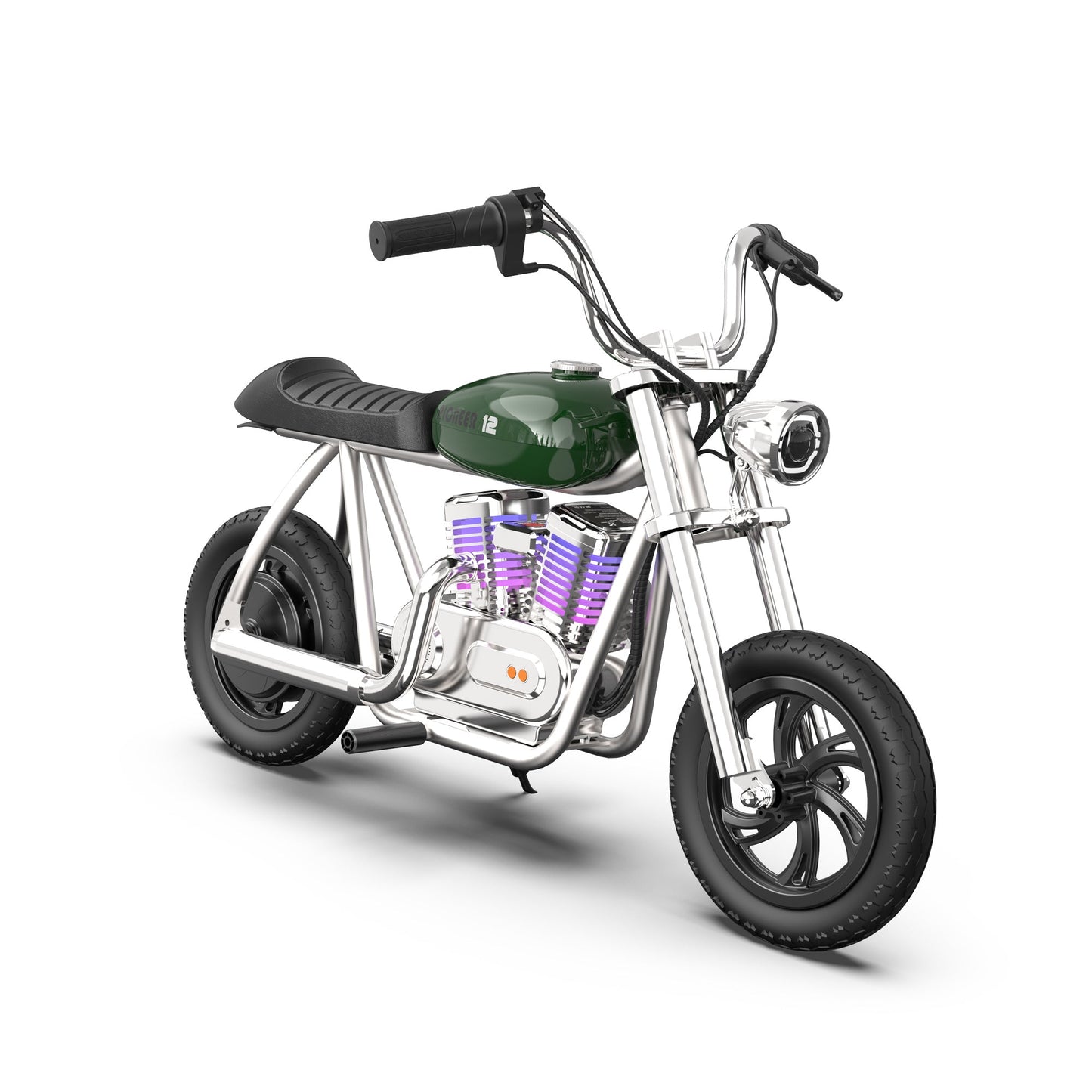 Mini Dirt Bike Electric Motorcycle for Kids with App, Lights, Smoke Effect, Speaker - Pioneer 12 Pro