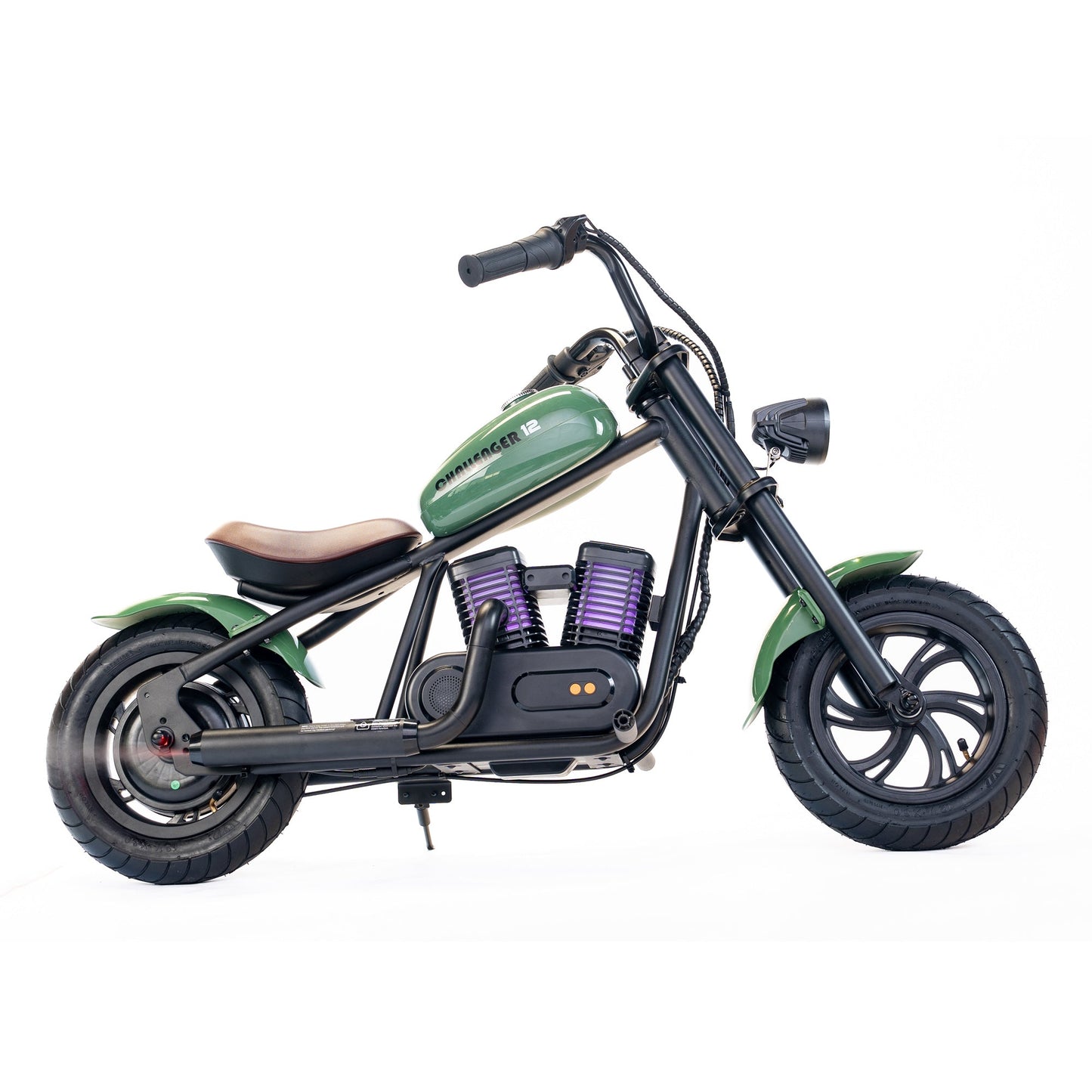 Mini Dirt Bike Electric Motorcycle for Kids (6+ Years) with Light, Speaker, Smoke Effect - Challenger 12 Plus